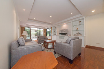 Modern interior of the apartment. Studio