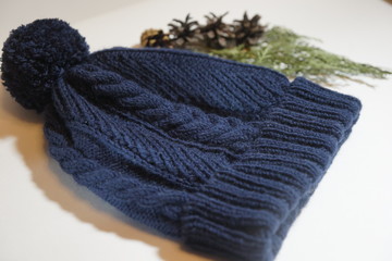 wool knitted scarf