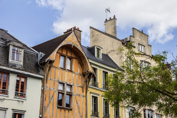 Old buildings in Troyes, France