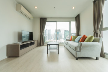 Living-room interior in scandinavian.