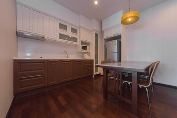 Beautiful kitchen interior in new luxury home