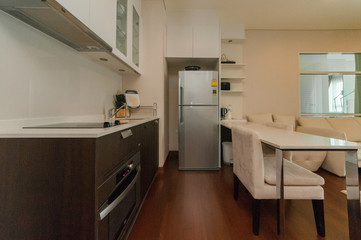 Beautiful kitchen interior in new luxury home