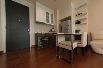 Fototapeta na wymiar Beautiful kitchen interior in new luxury home