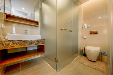 bathroom with a beautiful interior 