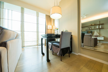 Beautiful kitchen interior in new luxury home