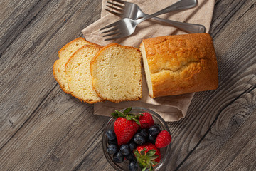Butter Pound Cake on Board