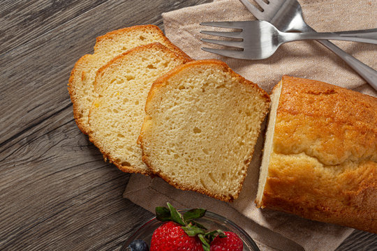 Butter Pound Cake on Board