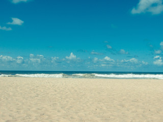 Fototapeta na wymiar Praia do Futuro, in the eastern area of ​​Fortaleza, Ceara. Northeast of Brazil.