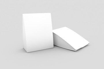 Blank White Shopping Bag on White