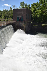 Mammoth Spring State Park, Arkansas, U.S.A. Vintage power station; 
