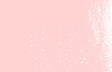 Grunge texture. Distress pink rough trace. Gracefu