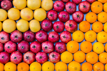 fruits exhibited in the market