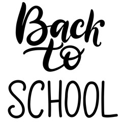 Black and white lettering vector illustration.