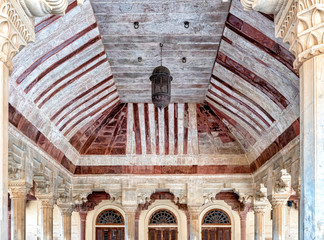 Amer, Amber, fort in Amer city near Jaipur, Rajasthan, India.