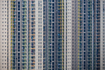 Fototapeta premium Residential building panorama town. Concept background for complex city and urban life in china