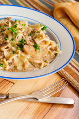 Ground Beef Mushroom Stroganoff