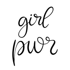 Black and white lettering vector illustration.