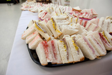 Various finger sandwiches
