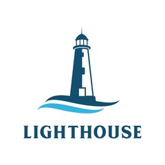 lighthouse logo illustration