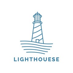 lighthouse logo illustration