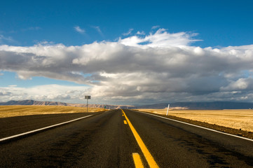 In the Middle of the Road, Sherman County, Oregon
