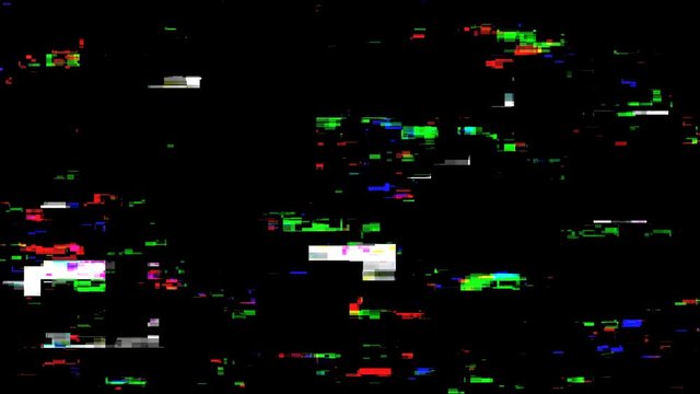 Glitch Effect Bad TV.Dead pixel . Seamless loop.