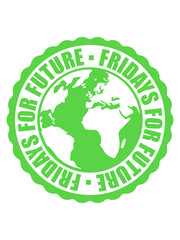 fridays for future erde stempel logo schüler protest zukunft welt ökologisch retten klimawandel klimaschutz naturschutz bewegung freitage streik schwänzen schule jungend kinder erderwärmung umwelt