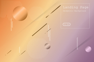 Minimal geometric background. Dynamic fluid shapes composition with Modern Abstract design for Landing page template, wallpaper,background element template