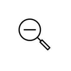 Zoom Icon. Magnifying glass Icon 