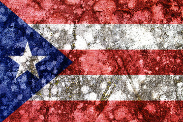 Macro grunge flag