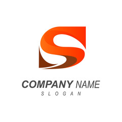 letter s logo + simple logo and logo template