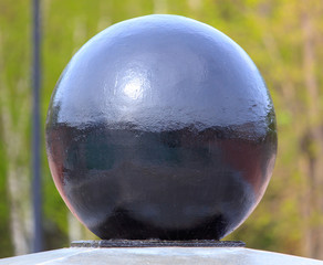 Concrete ball in the park