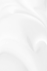 Abstract white fabric background with waves