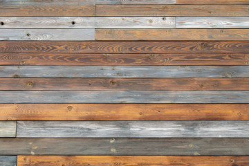 Naklejka premium Wooden boards in vintage style as abstract background