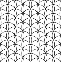 Seamless geometric pattern in style japanese ornament Kumiko