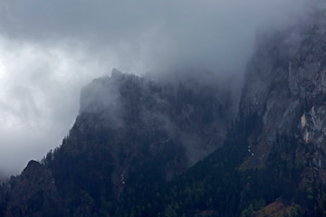 Traunstein in Mist