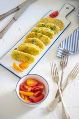 Homemade cheese sticks