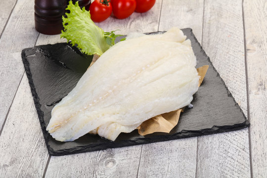 Raw Halibut Fillet