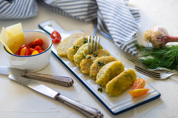 Homemade cheese sticks