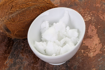 Dietary Coconut oil in the bowl