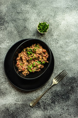 Traditional georgian dish lobio