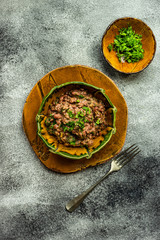 Traditional georgian dish lobio