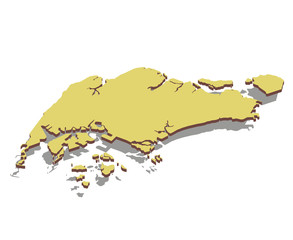 Singapore. High detailed vector isometric illustration