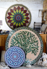 Zellige Tile Factory in Fes, Morocco where world-famous tiles and goods are made