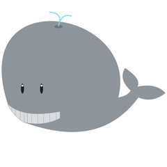 Grey whale clipart