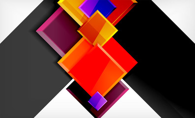 Colorful square and rectangle blocks background