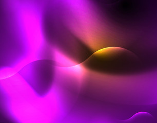 Shiny neon geometric waves template