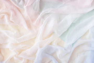Smooth elegant pastel gradient silk can use as wedding background.