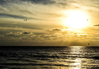 Mar atardecer