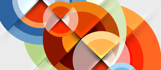 Obraz premium Geometric design abstract background - circles